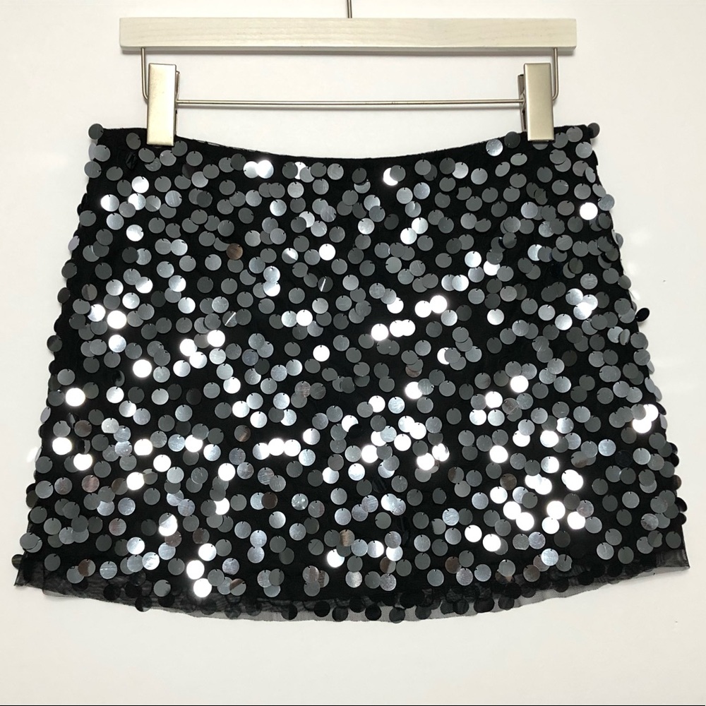 Wet Seal Y2K Sequin mini skirt sz S